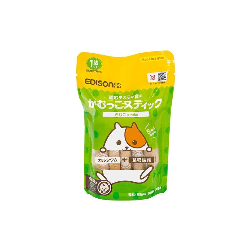 EDISONmama(エジソンママ) 【かむっこスティック】 きなこ 個包装 5枚入 なが～く食べられるお菓子の食..