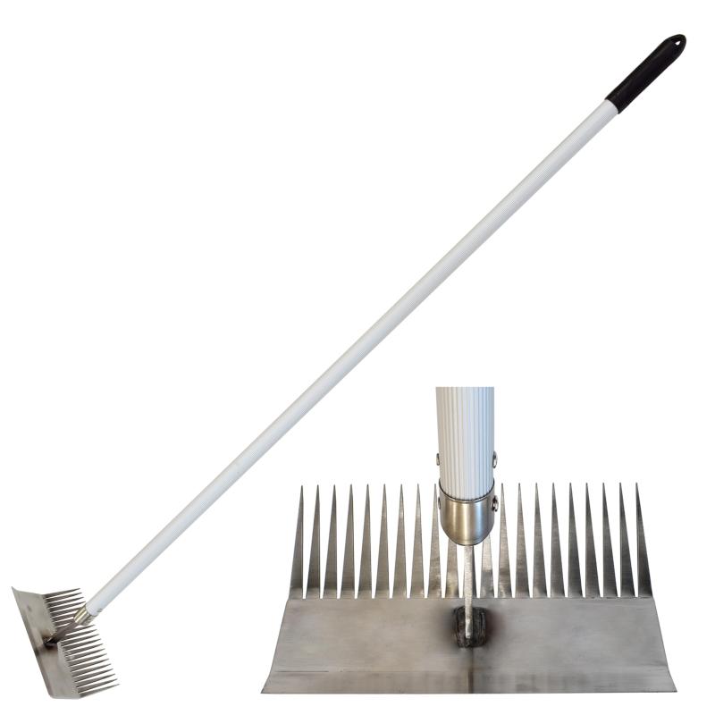 DAISHIN 雑草根こそぎレーキ 1200mm柄 草刈りレーキ 草取り 道具 草削り 立ったまま 草取り器 立っ た ..