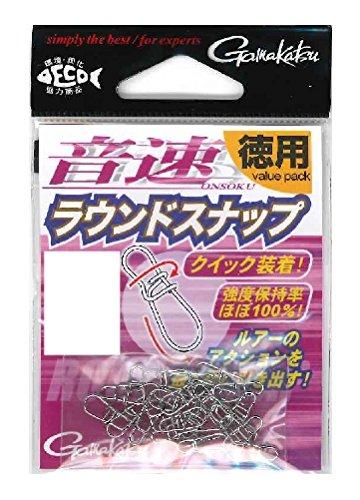 がまかつ(Gamakatsu) スナップ 音速ラウンドスナップ(徳用) M 60lb 27.2kg 24個 68227