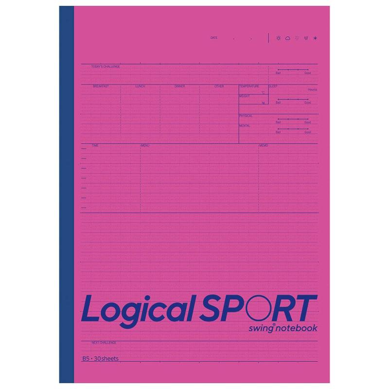 ナカバヤシ ロジカル スポーツノート B5 ピンク ノ-B590AP