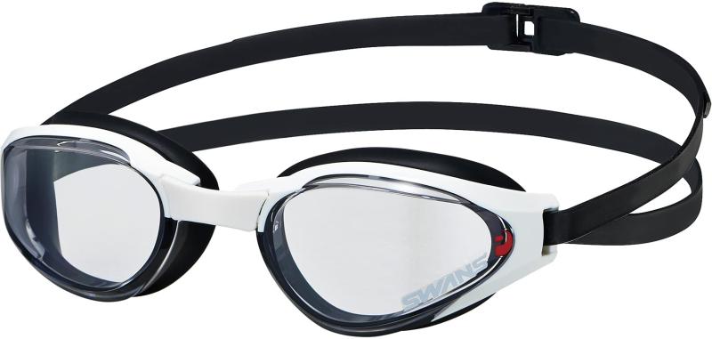[スワンズ] 日本製 スイミングゴーグル アセンダー SR-81NPAF CLA クリア×ブラック ASENDER レーシング..