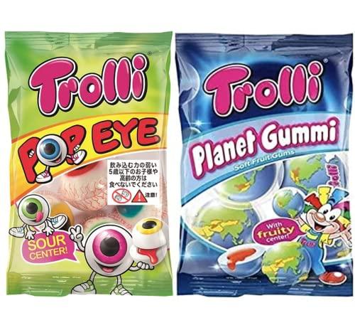 トローリ 地球グミ＆目玉グミ 【プラネットグミ75g、ポップアイ75g】2個セット の商品画像