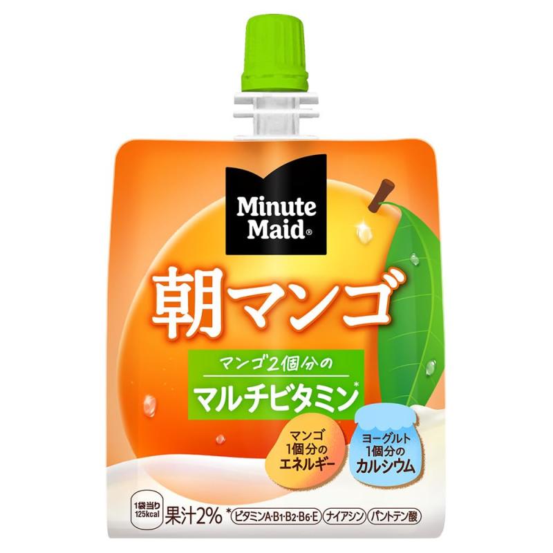 コカ・コーラ ミニッツ メイド 朝マンゴ ゼリー 180gパウチ×24個