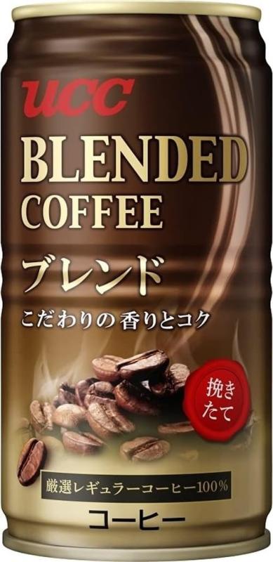 UCC ブレンドコーヒー缶 185g×30本内容量:185g×30本原材料:砂糖、コーヒー、全粉乳、脱脂粉乳、デキストリン、乳化剤商品サイズ(高さx奥行x幅):110mmx269mmx324mm人工甘味料:アセスルファムK