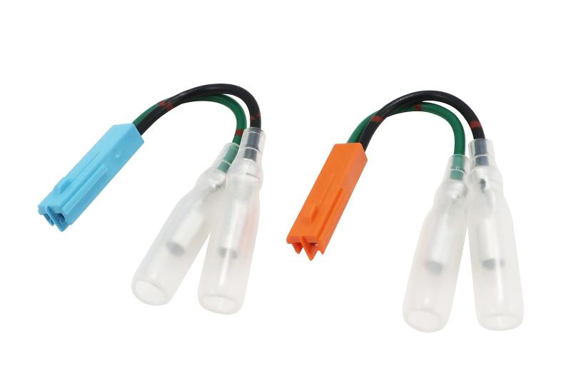 キタコ(KITACO) ウインカーランプ変換ハーネス K-CON (ホンダ2/左右1セット) 汎用 2極コネクター(橙色/左 空色/右) 0900-755-01101