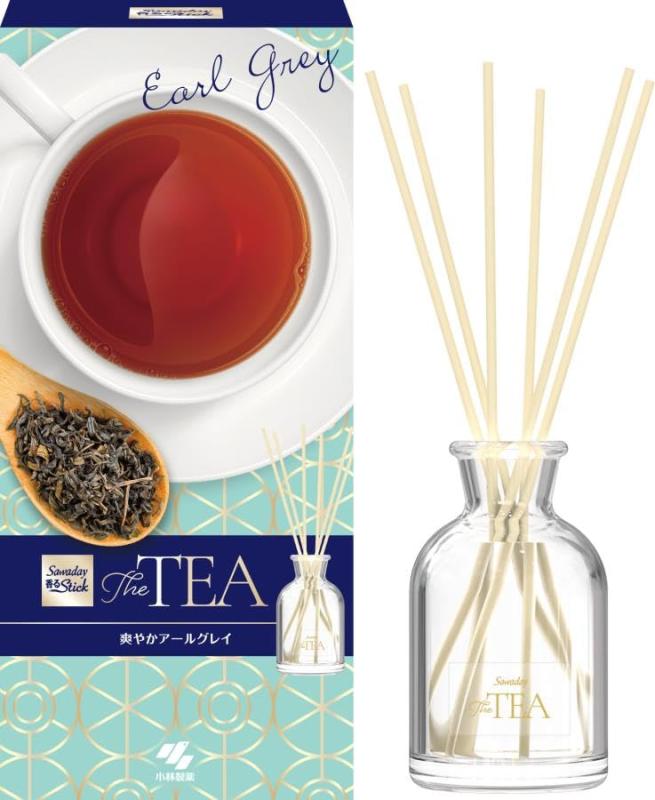サワデー香るスティック 【紅茶の香りのお部屋用芳香剤 】 The TEA 爽やかアールグレイ 本体 70m [ 小林製薬 ] 芳香剤 部屋用 【 部屋 玄関 に映える ディフューザー 】 ルームフレグランス フ