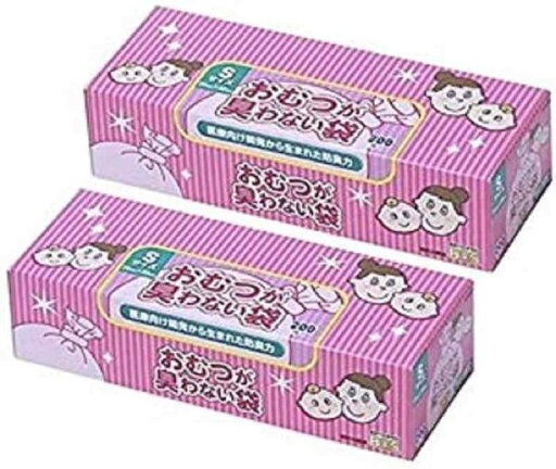 おむつが臭わない袋 BOS ベビー用 箱型 Sサイズ 200枚×2個セット おむつが臭わない袋 BOS ベビー用 箱型 Sサイズ 200枚×2個セット