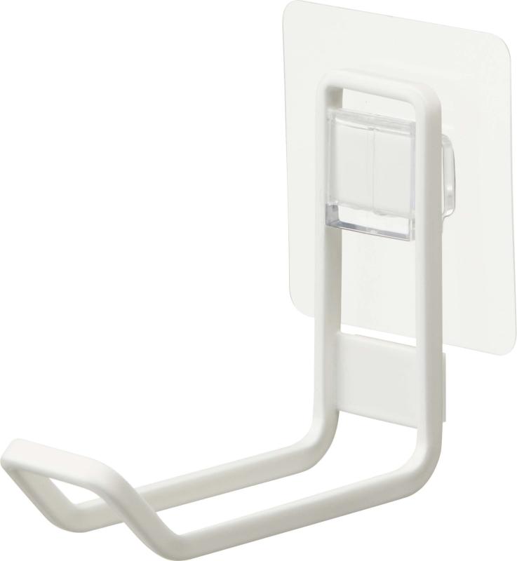 山崎実業(Yamazaki) フィルムフック トイレ用品収納 フック ホワイト 約W3×D9.3×H7.5cm （フィルムフッ..