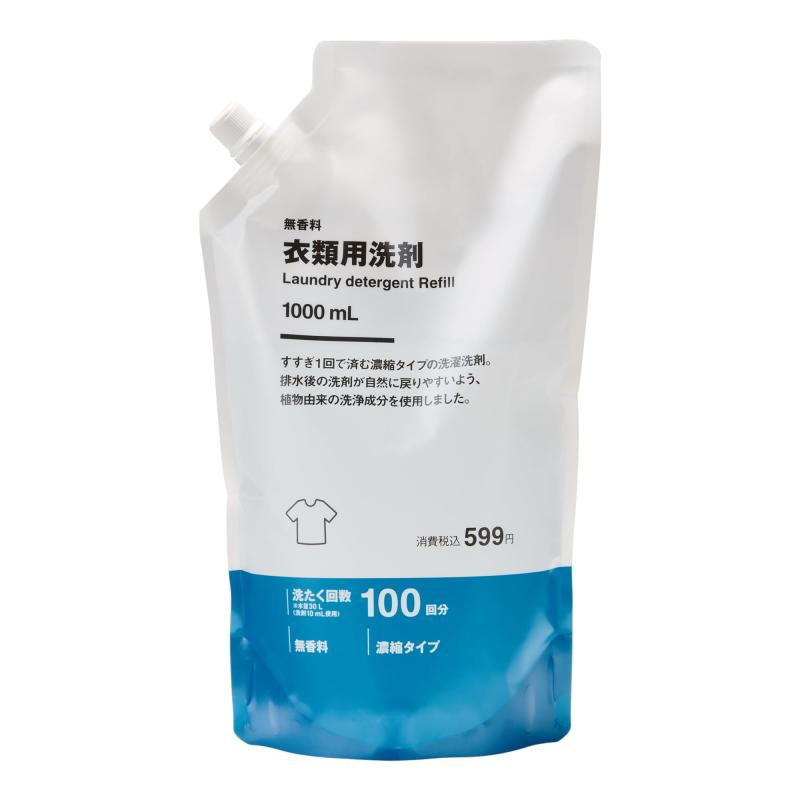 無印良品 詰替え用 衣類用洗剤 1000mL 84419010のサムネイル