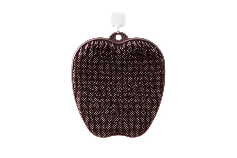 トーン フットブラシ ブラウン 28×24cm 足洗いマット 足洗いブラシ マッサージ バスマット 足裏ブラシ ..