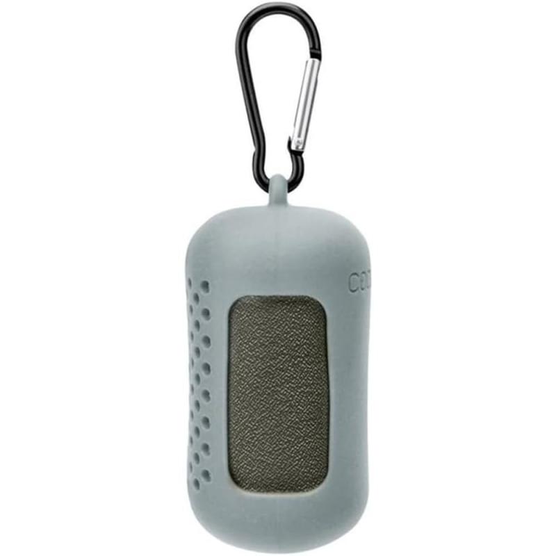 RETZLA クールタオル シリコン収納ケース付き 持ち運び便利 スポーツに最適 速乾タオル 80×30cm アイスタオル 子供 大人用 キッズ (グレー)