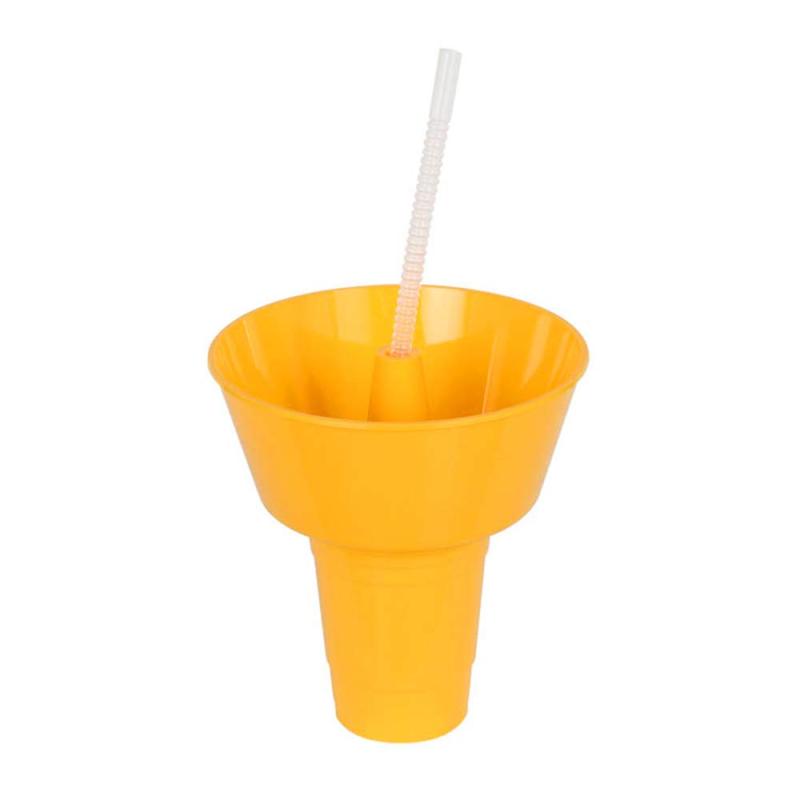 Dulton CARRY SNACK TUB WITH TUMBLER [ イエロー ] ダルトン キャリー スナック タブ ウィズ タンブラー