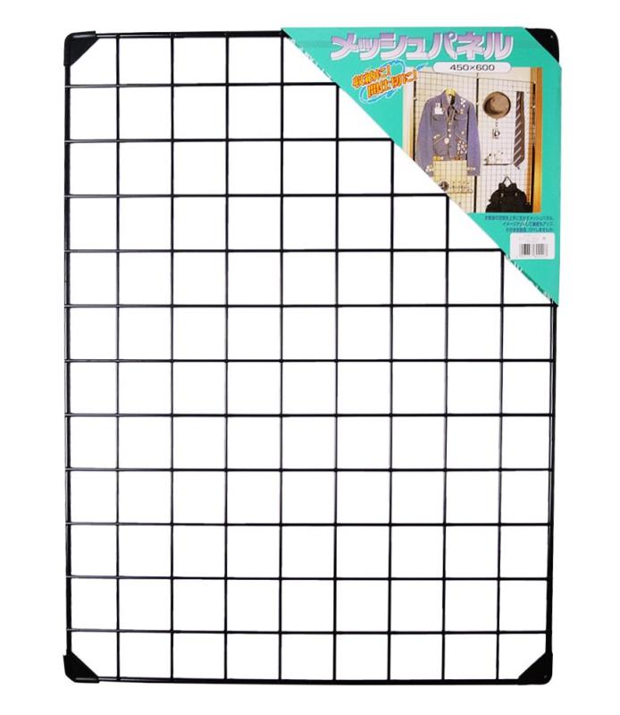 和気産業(Waki Sangyo) メッシュパネル 壁面収納 賃貸 間仕切 棚 1枚入 黒 450X600mm EMP111サイズ:450×600mm色:黒