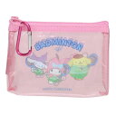 【透け感がかわいい】サンリオ(Sanrio) サンリオキャラクターズ カラビナ付きミニポーチ バドミントン部 部活 小物入れ アクセサリポーチ 305718(2...