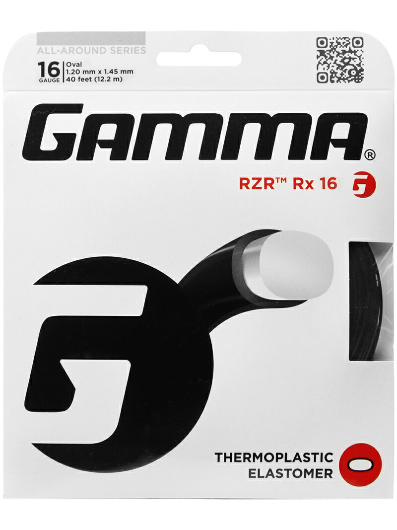 売り切り終了！大特価】「単張パッケージ品」ガンマ(Gamma) RZR Rx(17／1.15-1.40mm 16／1.20-1.45mm) 硬式テニスガット 扁平ポリエステルガット