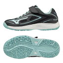 ミズノ(MIZUNO) 2023 SS ジュニア ブレイクショット Jr. OC オムニクレーコート用テニスシューズ 61GB2348-14 ネイビー×ターコイ...