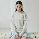 売尽しセール！20%OFF】「アジアサイズ」LOVEFORTY(ラブフォーティ) レディース LOVE FORTY LOGO スウェット シャツ ジャージ -グレー(22y4mテニス)[次回使えるクーポンプレゼント]