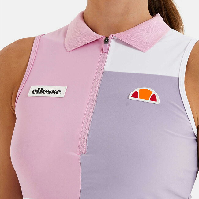 「海外サイズ」エレッセ(ellesse) 2022 SS レディース GISELA ギゼラ ポロタンク ノースリーブポロシャツ SCM14341-940 マルチ(22y2mテニス)[次回使えるクーポンプレゼント]