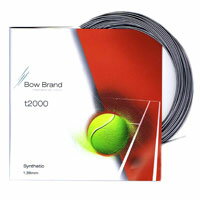 売り切り終了！大特価】ボウブランド(BowBrand)T2000(1.38mm カラー:グレー) 硬式テニス マルチフィラメントガット (18y2m)