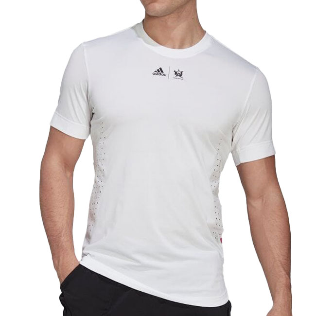 在庫処分特価】「日本サイズ」アディダス(adidas) 2022 FW メンズ NY ニューヨーク グラフィック バックプリント 半袖Tシャツ VS414-HI5408 ホワイト(22y9mテニス)[次回使えるクーポンプレゼント] 3