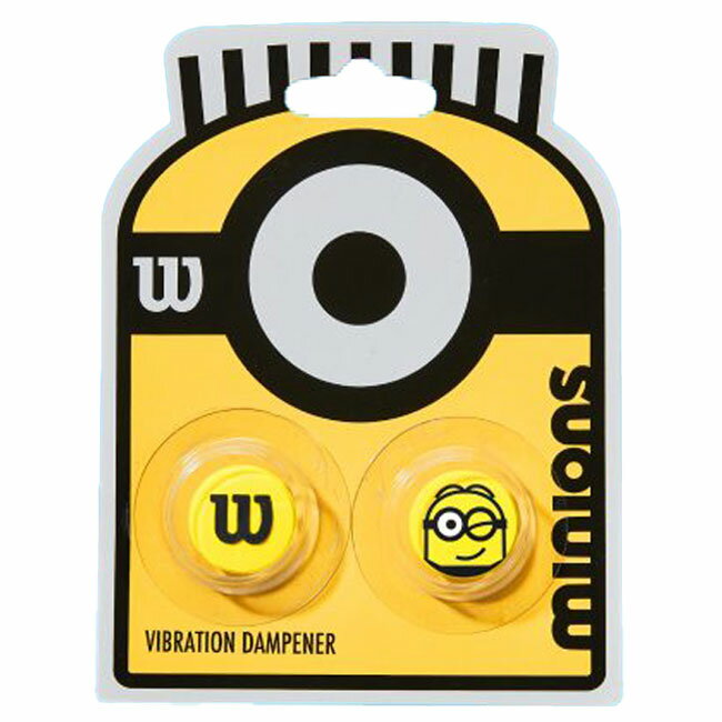 ウィルソン(Wilson) 2022 Wilson×Minions 2.0 ミニオンズ バイブレーションダンプナー 振動止め 2個セット WR8413901001-イエロー×ブラック(22y5m)[次回使えるクーポンプレゼント]