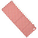 売切り終了!在庫処分特価】フェリーチェ(felice) バドミントンラケット用ソフトケース(1本用) 市松模様(チェッカーフラッグ柄)レッドxホワイト ブロック...