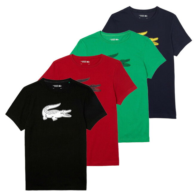 ラコステ Tシャツ メンズ 在庫処分特価】「海外サイズ」ラコステ(Lacoste) 2021 FW メンズ スポーツ 3Dプリント クロコダイル ブリザーブル 半袖Tシャツ TH2042(21y9mテニス)[次回使えるクーポンプレゼント]