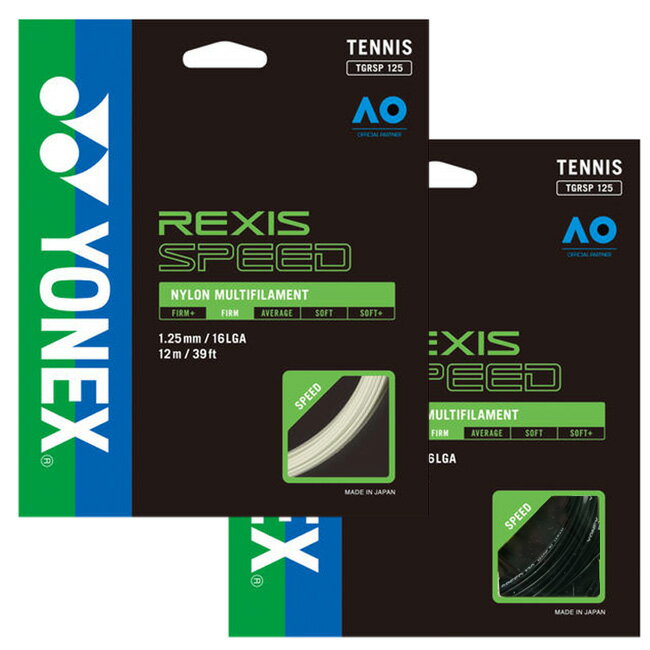 楽天アミュゼスポーツ「単張パッケージ品」ヨネックス（YONEX） REXIS SPEED レクシススピード （1.25mm／1.30mm） 硬式テニス マルチフィラメントガット 国内正規品 TGRSP125／TGRSP130（22y4m）[次回使えるクーポンプレゼント]