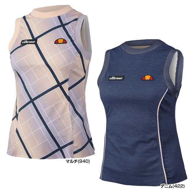 「海外サイズ」エレッセ(ellesse) 2022 SS レディース TINTA ティンタ ノースリーブシャツ SCN15393(22y5mテニス)[次回使えるクーポンプレゼント]