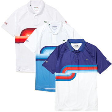 「ノバク・ジョコビッチ」「海外サイズ」ラコステ(Lacoste) 2021 FW メンズ スポーツ ブリーザブル プリント 半袖ポロシャツ DH6946(21y9mテニス)[次回使えるクーポンプレゼント]