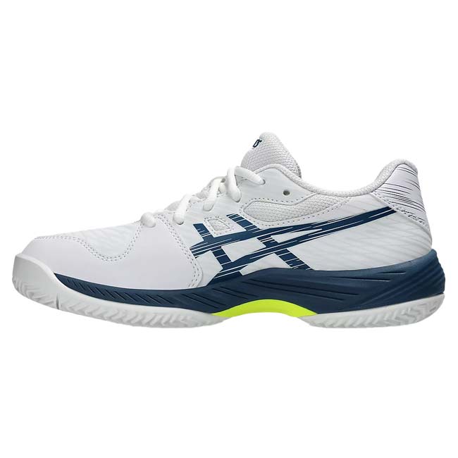 ��7��20����12������1500�ߥ����ݥ󡿥����å���(Asics) ����˥� GEL-GAME 9 ���륲���� 9 GRADE SCHOOL CLAY��OC ����˥��졼�������ѥƥ˥����塼�� 1044A057-104�ۥ磻�ȡ�M�֥롼(24y12m)[����Ȥ��륯���ݥ�ץ쥼���]
