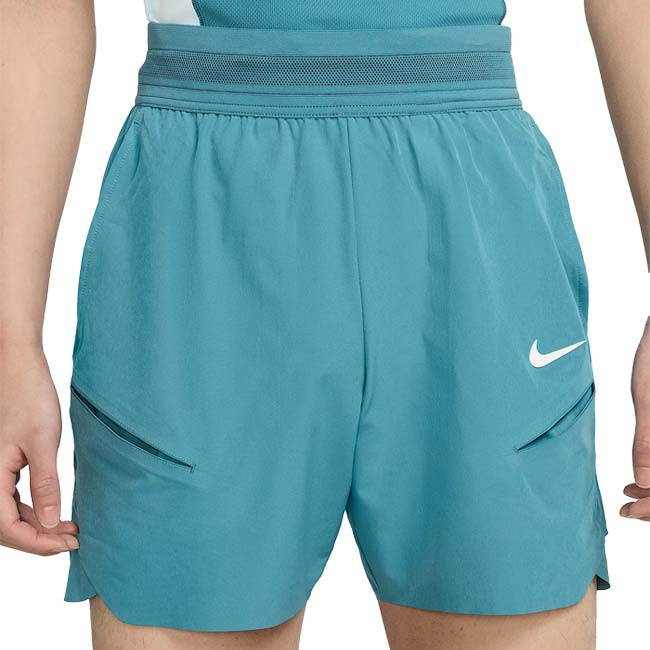 NIKE - ＼最大1500円クーポン！22日〜27日10時まで／在庫処分特価】【日本サイズ】ナイキ(NIKE) 2025 SP メンズ コート スラム Dri-FIT ゲームショートパンツ FZ6900-379ミネラルティール×HV(25y1mテニス用ゲームウェア)[次回使えるクーポンプレゼント]