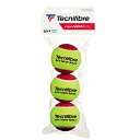 3球入り テクニファイバー Tecnifibre MY NEW BALL マイニューボール ステージ3 レッドボール ツートンタイプ ジュニアテニスボール TBP3RD1 23y1m 次回使えるクーポンプレゼント 