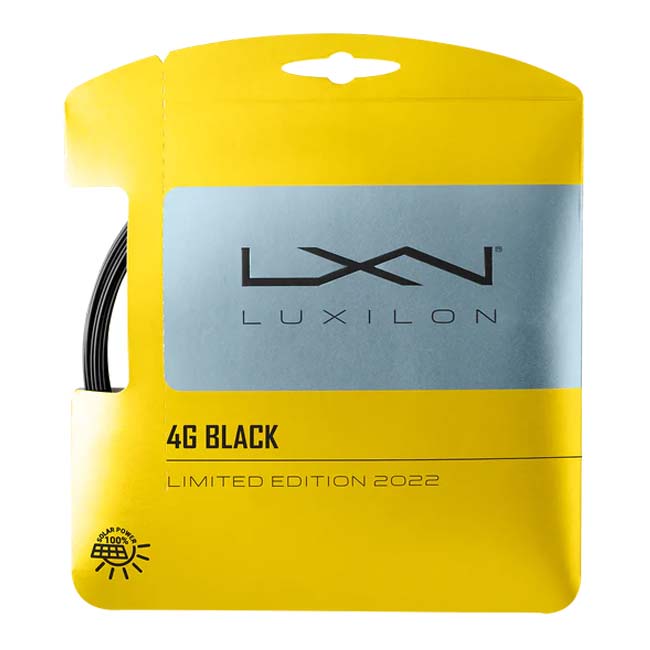 数量限定品 単張パッケージ品 ルキシロン Luxilon 2022 4G ブラック 125 硬式テニスガットポリエステルガット WR8308201125-ブラック 22y12m [AC][次回使えるクーポンプレゼント]