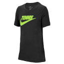 10日0時から2点以上で10%OFFクーポン】ナイキ(NIKE) 2019 FA ジュニア(ボーイズ) DRI-FIT グラフィック Tシャツ CJ7758-010ブラック×ボルト(19y7mテニス)[次回使えるクーポンプレゼント]