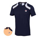 アパレル売切りセール】【USサイズ】FILA(フィラ) 2023 SS メンズ FILOU(フィロウ) AO クルーネック半袖Tシャツ 全豪オープン AOM23...