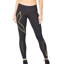 2XU(ツータイムズユー) レディース ライトスピード MCS ミッドライズ コンプレッションタイツ WA6523B-BLKGRF(22y8mランニング)[次回使えるクーポンプレゼント]