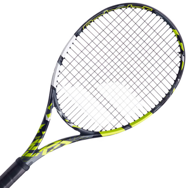 バボラ(Babolat) 2023 Pure Aero ピュアアエロ (300g) 海外正規品 硬式ラケット 101479-370 グレー×イエロー×WH(22y11m) NC 次回使えるクーポンプレゼント