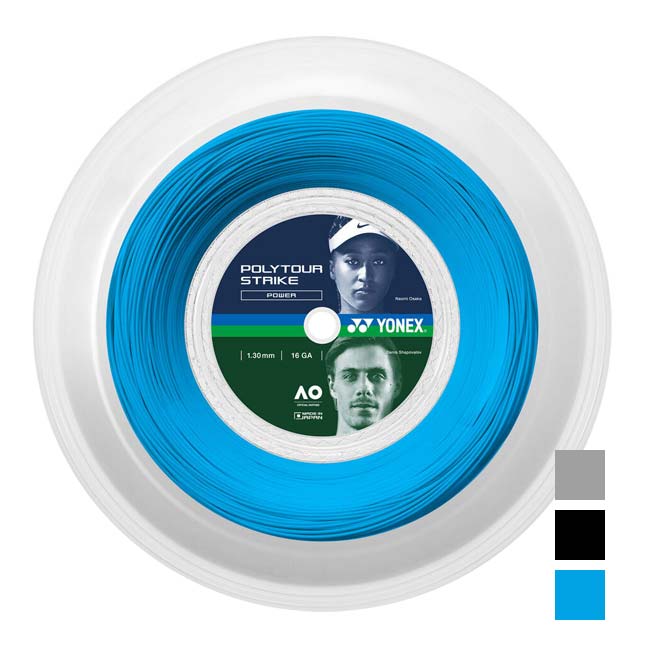 ヨネックス(YONEX) ポリツアーストライク(1.20／1.25／1.30mm)200Mロール 硬式テニスポリエステルガット PTST120／PT…