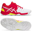 4日〜11日まで2点で10%OFFクーポン】アシックス(Asics) ジュニア ゲルレゾリューション 7GS (オールコート用) テニスシューズ C700Y-116ホワイト×レーザーピンク(19y10m)[次回使えるクーポンプレゼント]