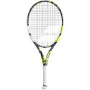 「グラファイト」バボラ(Babolat) 2023 ピュアアエロ ジュニア26 (250g) 海外正規品 硬式テニスジュニアラケット 140464-370 グレー×イエロー×WH(22y11m)