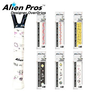 [ドライ1本入]Alien Pros(エイリアン プロス) デザイナー テニス グリップテープ ドライ タイプ X-DRY PLUS XD-TE-1(19y10m)[次回使えるクーポンプレゼント]