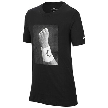 [ラファエル・ナダル]ナイキ(NIKE) 2019 HO ジュニア(ボーイズ) グラフィック Tシャツ CJ7757-010ブラック(19y10mテニス)[次回使えるクーポンプレゼント]