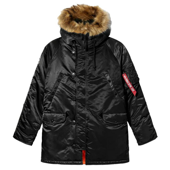 ��7��20����12������1500�ߥ����ݥ󡿡�US��������ALPHA INDUSTRIES(����ե���������ȥ꡼��) ��� N-3B �����ե��å� �ѡ����� �ե����դ��ա��ɥ��㥱�å� N3B�ߥ꥿�꡼���㥱�å� MJN31210C1(22y11m)[����Ȥ��륯���ݥ�ץ쥼���]