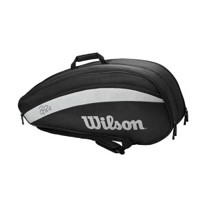 [6本収納]ウィルソン(Wilson) 2020 フェデラー チーム ラケットバッグ テニスバッグ WR8005701001-ブラック(20y2m)[次回使えるクーポンプレゼント]