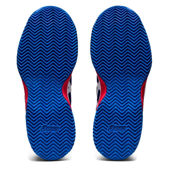 【72時間1000円引きクーポン】アシックス(Asics) ジュニア ゲルレゾリューション 8 CLAY GS クレーコート用テニスシューズ 1044A019-405 ディーバブルー×WH(23y1m)[次回使えるクーポンプレゼント]