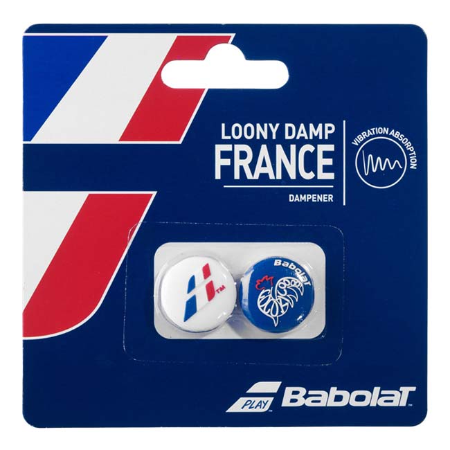 バボラ(Babolat) LOONY DAMP FRANCE ルーニー ダンプ フランス 2個セット 700048-331 ホワイト×ネイビー(23y1m)