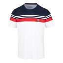 アパレル売切りセール】FILA(フィラ) ジュニア(ボーイズ) MALTE(マルテ) カラーブロック ゲームシャツ FJL231014E-0152 ホワイト×F...