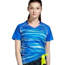 【海外サイズ】OLIVER(オリバー) レディース REVILO(リバイロ) プリント VネックTシャツ BC5802(20y2mバドミントン)[次回使えるクー...