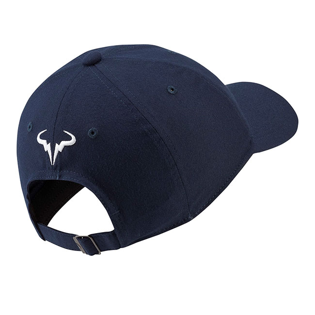 最大1000円OFF選べるクーポン11日まで】[ラファエル・ナダル]ナイキ(NIKE) メンズ コート エアロビル ラファ ヘリテージ86 キャップ 850666-451 オブシディアン×ホワイト(20y4mテニス)[次回使えるクーポンプレゼント]